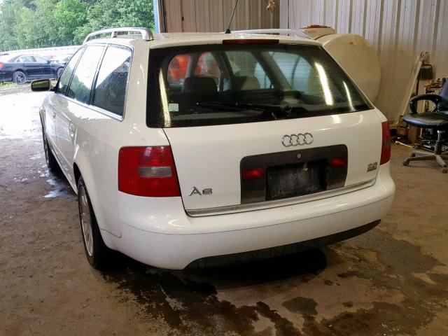 WAUDA34B3XN123829 - 1999 AUDI A6 AVANT Q WHITE photo 3