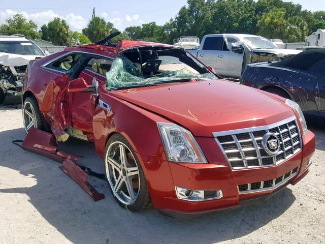 1G6DJ1E31C0105418 - 2012 CADILLAC CTS PERFOR RED photo 1