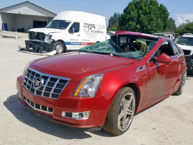 1G6DJ1E31C0105418 - 2012 CADILLAC CTS PERFOR RED photo 2