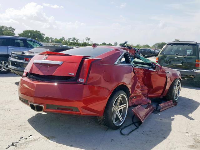 1G6DJ1E31C0105418 - 2012 CADILLAC CTS PERFOR RED photo 4