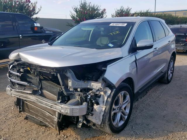 2FMPK3K83GBB42764 - 2016 FORD EDGE TITAN SILVER photo 2