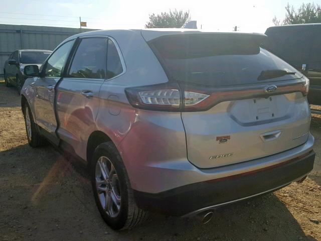 2FMPK3K83GBB42764 - 2016 FORD EDGE TITAN SILVER photo 3