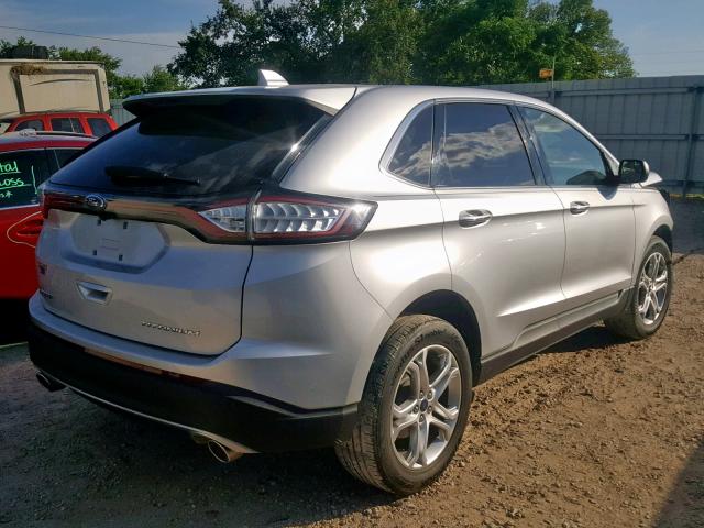 2FMPK3K83GBB42764 - 2016 FORD EDGE TITAN SILVER photo 4