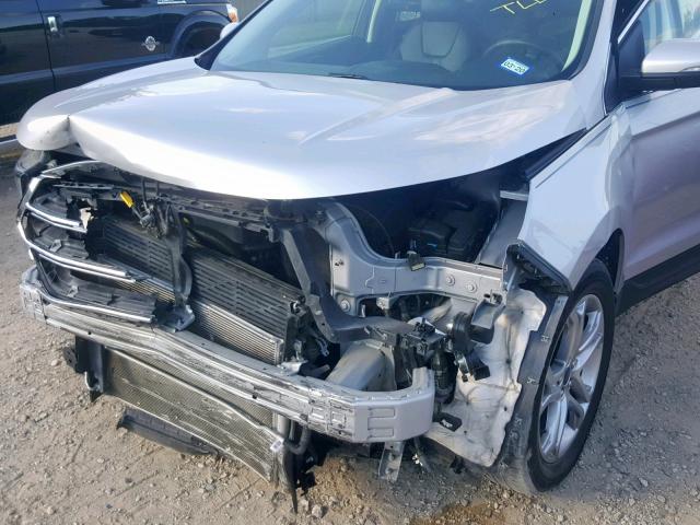 2FMPK3K83GBB42764 - 2016 FORD EDGE TITAN SILVER photo 9