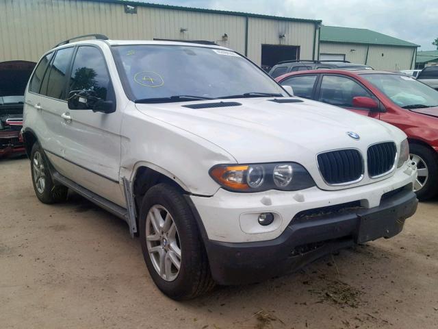 5UXFA13586LY34169 - 2006 BMW X5 3.0I WHITE photo 1