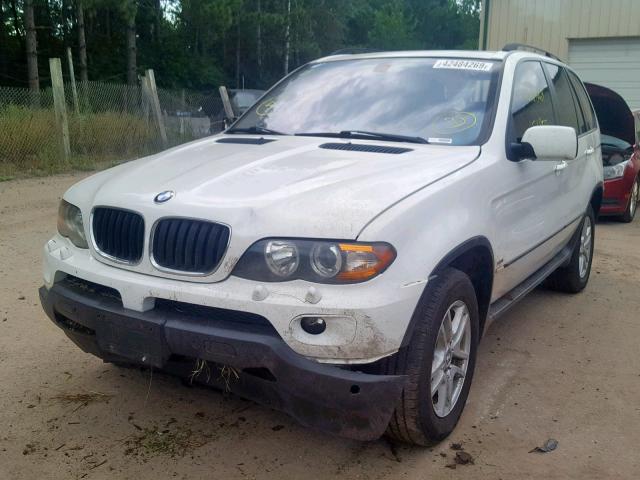 5UXFA13586LY34169 - 2006 BMW X5 3.0I WHITE photo 2