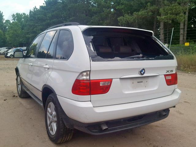 5UXFA13586LY34169 - 2006 BMW X5 3.0I WHITE photo 3