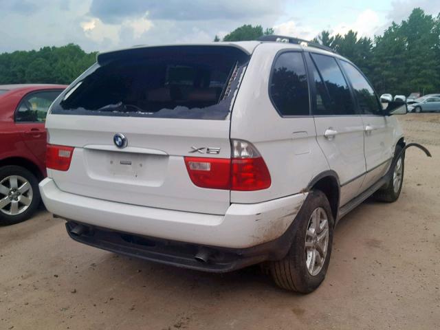 5UXFA13586LY34169 - 2006 BMW X5 3.0I WHITE photo 4