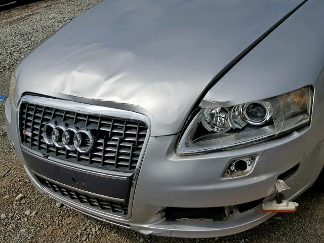 WAUAH74F18N045237 - 2008 AUDI A6 3.2 SILVER photo 9