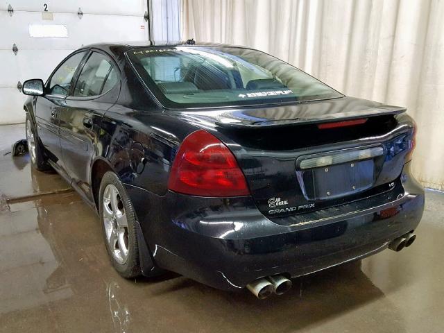 2G2WC55C361222051 - 2006 PONTIAC GRAND PRIX BLACK photo 3
