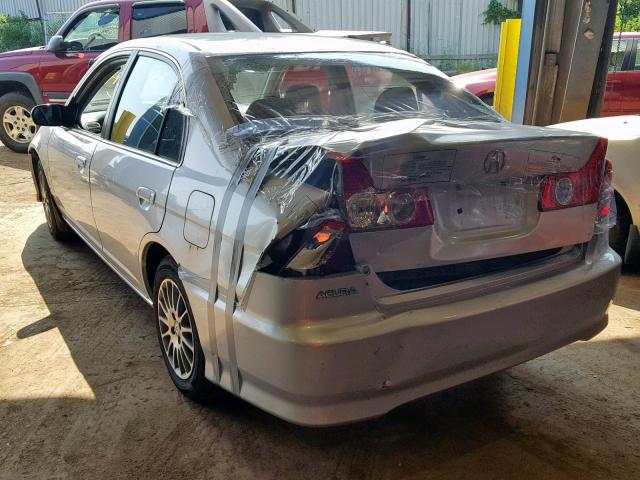 2HHES36825H100213 - 2005 ACURA 1.7EL PREM SILVER photo 3