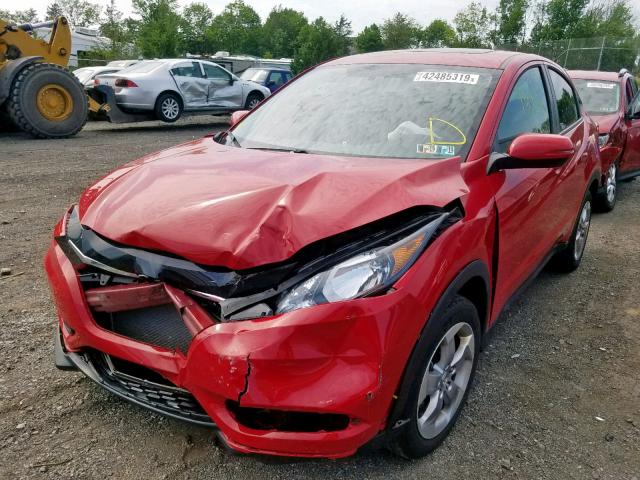 3CZRU6H55HM716667 - 2017 HONDA HR-V EX RED photo 2