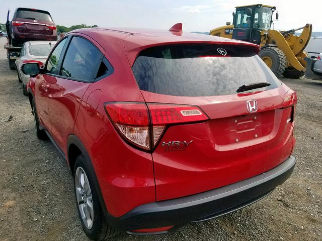 3CZRU6H55HM716667 - 2017 HONDA HR-V EX RED photo 3