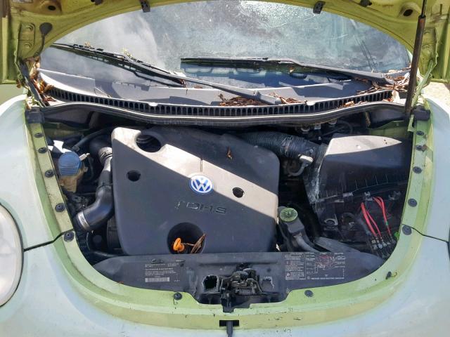 3VWCP21C32M403898 - 2002 VOLKSWAGEN NEW BEETLE მწვანე ფოტო 7