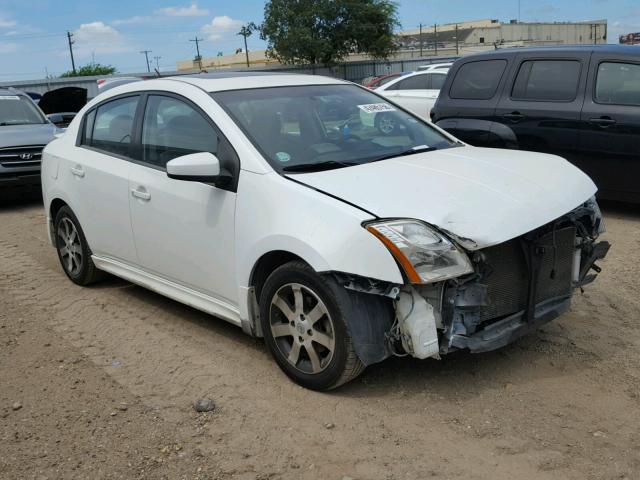 3N1AB6AP6CL766404 - 2012 NISSAN SENTRA 2.0 WHITE photo 1