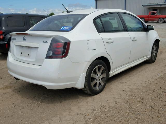 3N1AB6AP6CL766404 - 2012 NISSAN SENTRA 2.0 WHITE photo 4