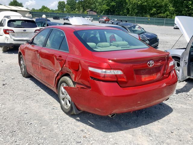 4T1BK46KX7U006888 - 2007 TOYOTA CAMRY NEW RED photo 3