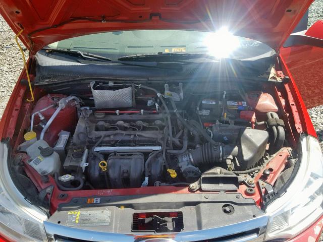 1FAHP35N68W244271 - 2007 FORD FOCUS RED photo 7