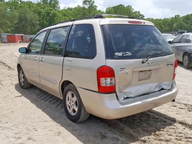 JM3LW28Y010177058 - 2001 MAZDA MPV WAGON BEIGE photo 3