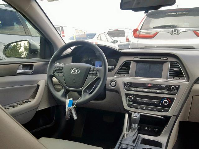 5NPE34AF3GH409470 - 2016 HYUNDAI SONATA SPO SILVER photo 9