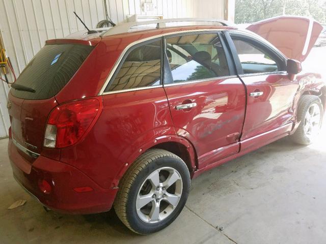 3GNAL4EK2DS584243 - 2013 CHEVROLET CAPTIVA LT RED photo 4