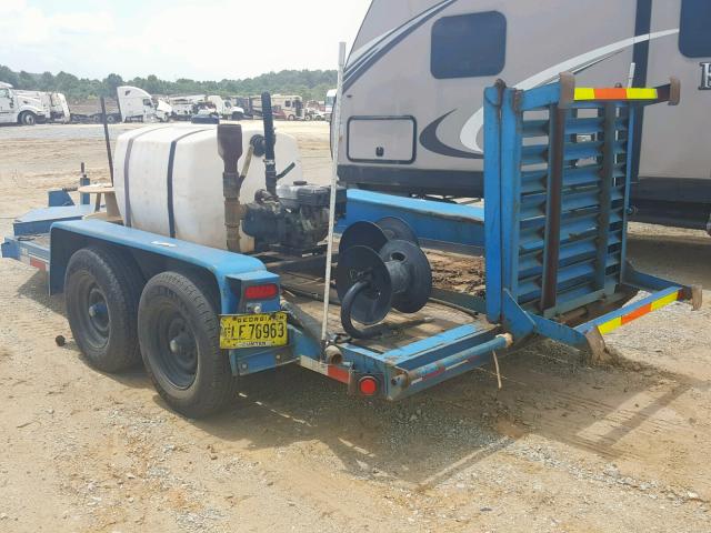 1DSB192K0217W1631 - 2002 DITCH WITCH TRAILER BLUE photo 3