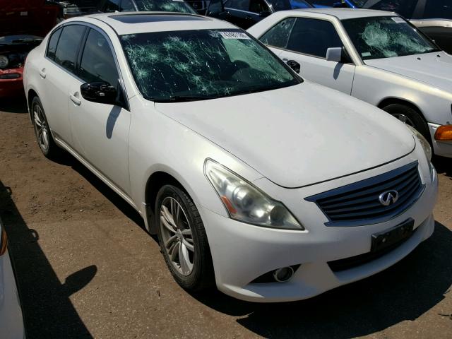 JN1CV6AR6BM353663 - 2011 INFINITI G37 WHITE photo 1