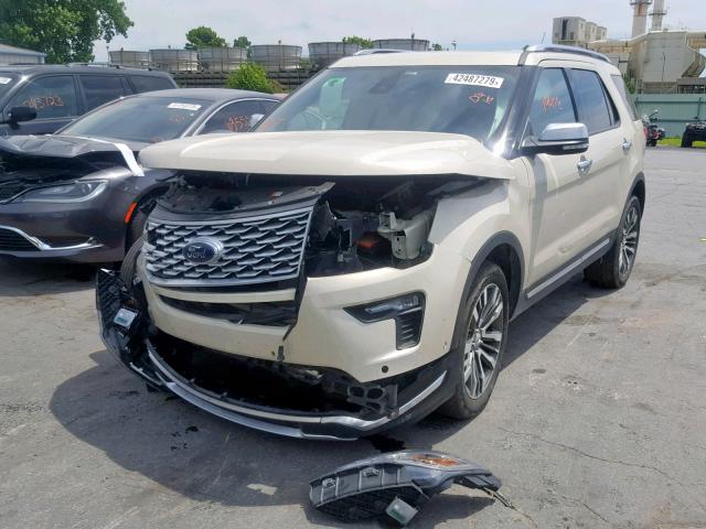 1FM5K8HT2JGB07889 - 2018 FORD EXPLORER P TAN photo 2