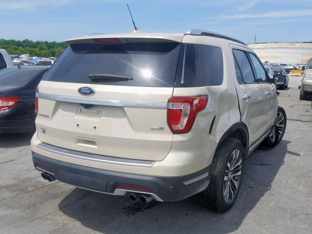 1FM5K8HT2JGB07889 - 2018 FORD EXPLORER P TAN photo 4