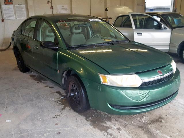 1G8AJ52FX4Z164058 - 2004 SATURN ION LEVEL GREEN photo 1