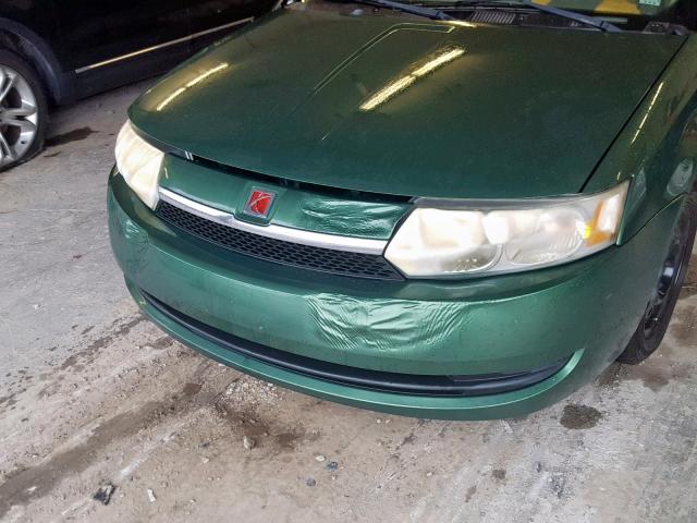 1G8AJ52FX4Z164058 - 2004 SATURN ION LEVEL GREEN photo 9