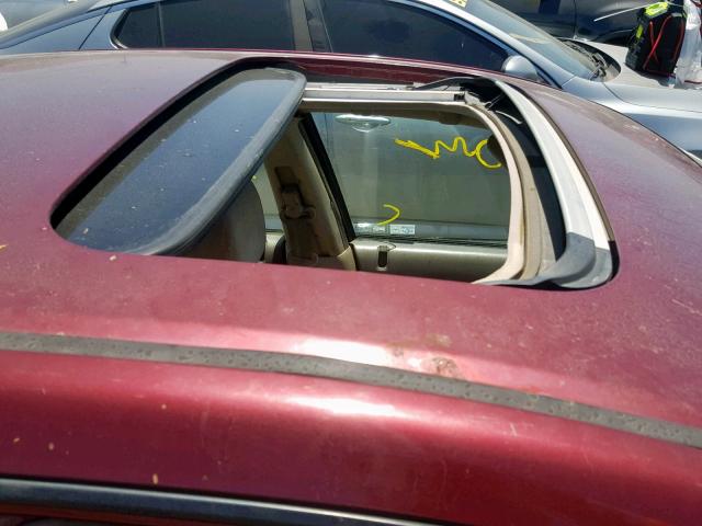 1HGES267X2L071841 - 2002 HONDA CIVIC EX BURGUNDY photo 9