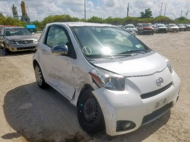 JTNJJXB01CJ018637 - 2012 TOYOTA SCION IQ WHITE photo 1