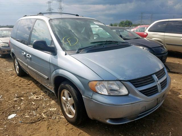 1D4GP45R06B632148 - 2006 DODGE CARAVAN SX BLUE photo 1