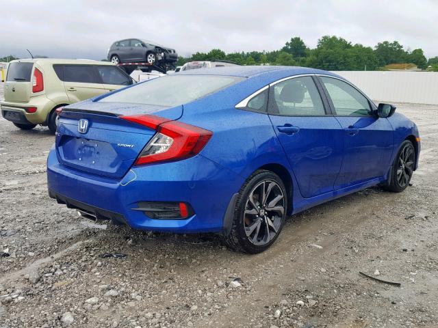 2HGFC2F86KH513537 - 2019 HONDA CIVIC SPOR BLUE photo 4