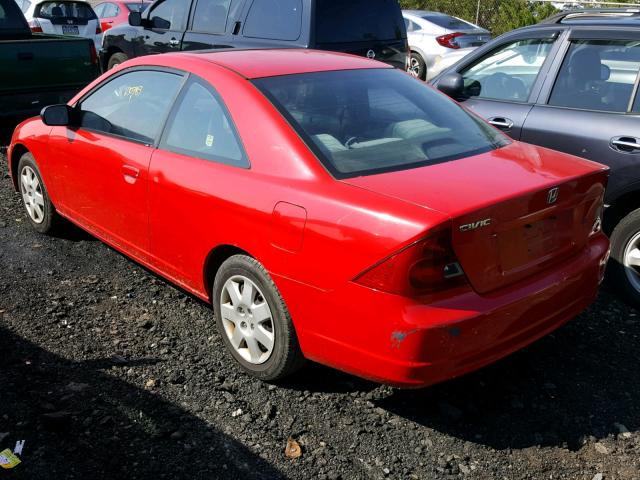 1HGEM21902L064013 - 2002 HONDA CIVIC EX RED photo 3