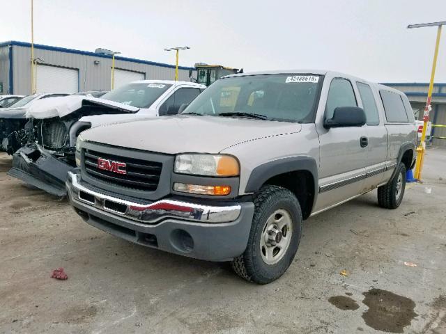 2GTEK19T141328833 - 2004 GMC NEW SIERRA GRAY photo 2