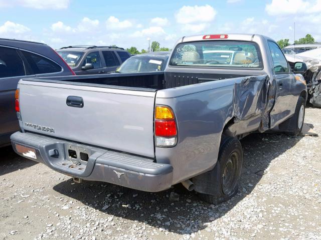 5TBJN32161S206914 - 2001 TOYOTA TUNDRA GRAY photo 4