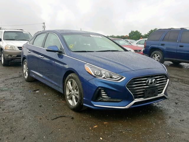 5NPE34AF3JH608834 - 2018 HYUNDAI SONATA SPO BLUE photo 1