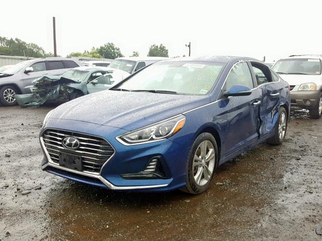 5NPE34AF3JH608834 - 2018 HYUNDAI SONATA SPO BLUE photo 2