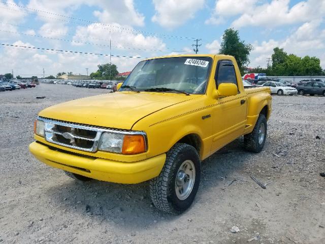 1FTCR11U8SPA77123 - 1995 FORD RANGER YELLOW photo 2