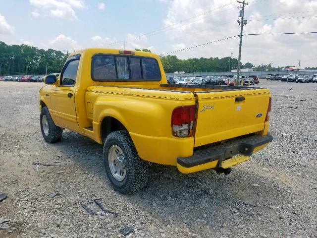 1FTCR11U8SPA77123 - 1995 FORD RANGER YELLOW photo 3