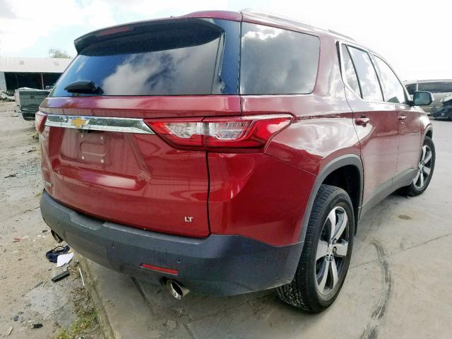 1GNERHKW8JJ120028 - 2018 CHEVROLET TRAVERSE L MAROON photo 4