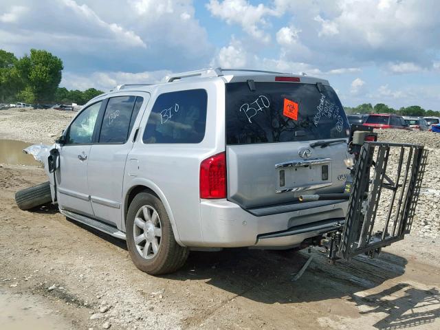 5N3AA08A96N808215 - 2006 INFINITI QX56 SILVER photo 3