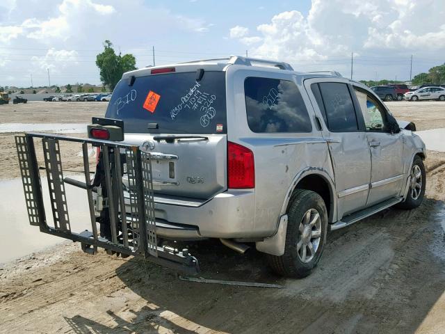 5N3AA08A96N808215 - 2006 INFINITI QX56 SILVER photo 4