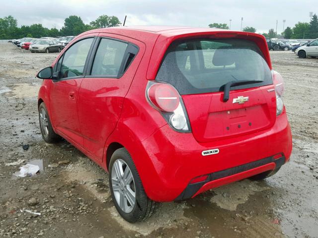 KL8CB6S91EC586163 - 2014 CHEVROLET SPARK LS RED photo 3