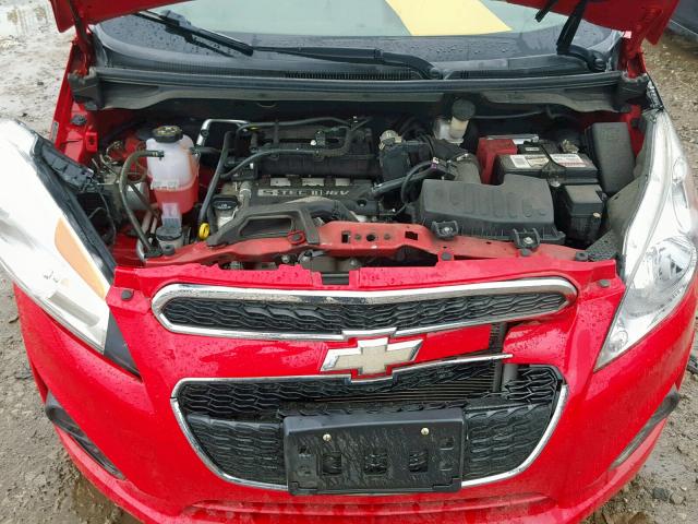 KL8CB6S91EC586163 - 2014 CHEVROLET SPARK LS RED photo 7