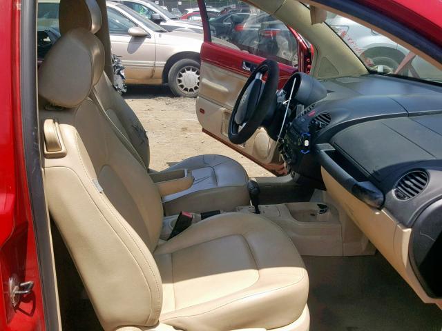 3VWRW31C27M513870 - 2007 VOLKSWAGEN NEW BEETLE წითელი ფოტო 5