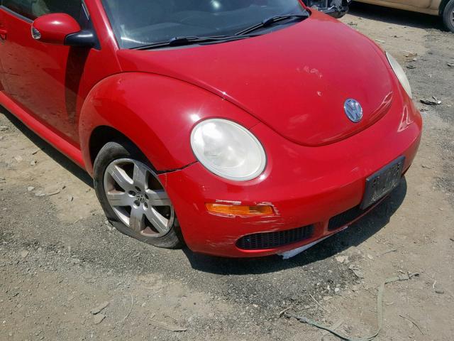 3VWRW31C27M513870 - 2007 VOLKSWAGEN NEW BEETLE წითელი ფოტო 9