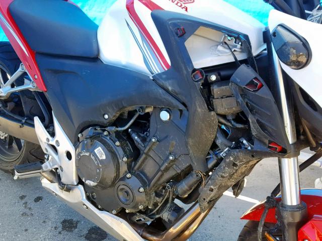 MLHPC4562F5200607 - 2015 HONDA CB500 F RED photo 9